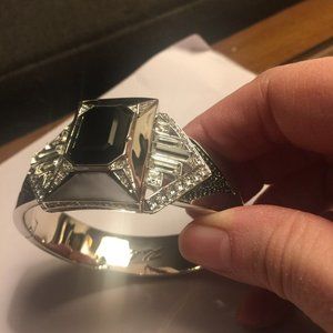 karl lagerfeld CUff bracelet with rhinestones